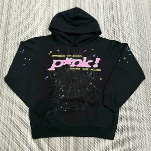 Sp5der hoodie black p*nk - Gem